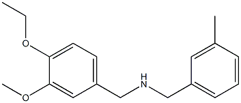 [(4-ethoxy-3-methoxyphenyl)methyl][(3-methylphenyl)methyl]amine 结构式