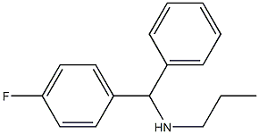 [(4-fluorophenyl)(phenyl)methyl](propyl)amine 结构式