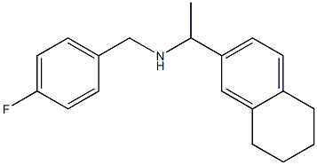 [(4-fluorophenyl)methyl][1-(5,6,7,8-tetrahydronaphthalen-2-yl)ethyl]amine 结构式