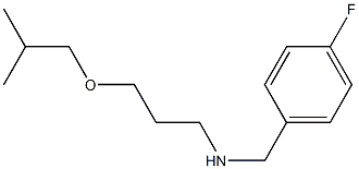 [(4-fluorophenyl)methyl][3-(2-methylpropoxy)propyl]amine 结构式