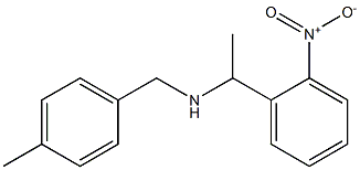 [(4-methylphenyl)methyl][1-(2-nitrophenyl)ethyl]amine 结构式