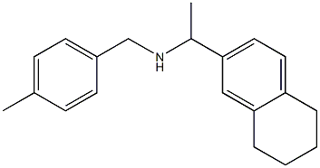 [(4-methylphenyl)methyl][1-(5,6,7,8-tetrahydronaphthalen-2-yl)ethyl]amine 结构式