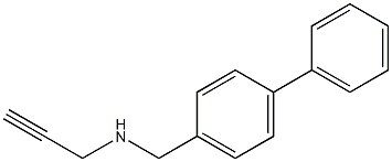 [(4-phenylphenyl)methyl](prop-2-yn-1-yl)amine 结构式