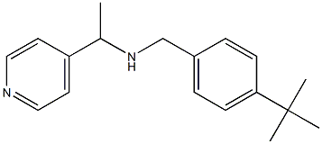 [(4-tert-butylphenyl)methyl][1-(pyridin-4-yl)ethyl]amine 结构式