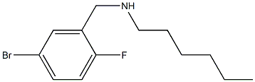 [(5-bromo-2-fluorophenyl)methyl](hexyl)amine 结构式