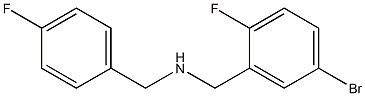 [(5-bromo-2-fluorophenyl)methyl][(4-fluorophenyl)methyl]amine 结构式