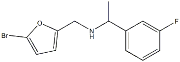 [(5-bromofuran-2-yl)methyl][1-(3-fluorophenyl)ethyl]amine 结构式