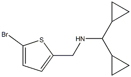 [(5-bromothiophen-2-yl)methyl](dicyclopropylmethyl)amine 结构式