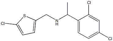 [(5-chlorothiophen-2-yl)methyl][1-(2,4-dichlorophenyl)ethyl]amine 结构式