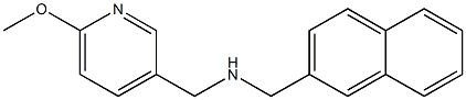 [(6-methoxypyridin-3-yl)methyl](naphthalen-2-ylmethyl)amine 结构式