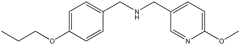 [(6-methoxypyridin-3-yl)methyl][(4-propoxyphenyl)methyl]amine 结构式