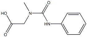 [(anilinocarbonyl)(methyl)amino]acetic acid 结构式