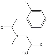 [[(2-fluorophenyl)acetyl](methyl)amino]acetic acid 结构式