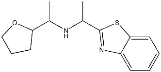 [1-(1,3-benzothiazol-2-yl)ethyl][1-(oxolan-2-yl)ethyl]amine 结构式