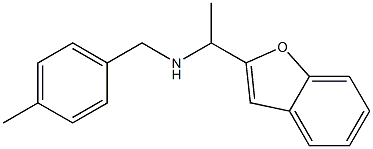 [1-(1-benzofuran-2-yl)ethyl][(4-methylphenyl)methyl]amine 结构式