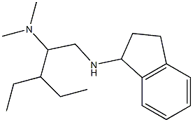 [1-(2,3-dihydro-1H-inden-1-ylamino)-3-ethylpentan-2-yl]dimethylamine 结构式