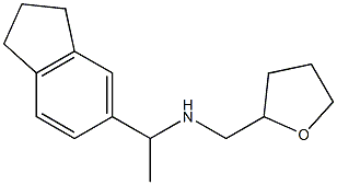 [1-(2,3-dihydro-1H-inden-5-yl)ethyl](oxolan-2-ylmethyl)amine 结构式