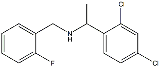 [1-(2,4-dichlorophenyl)ethyl][(2-fluorophenyl)methyl]amine 结构式
