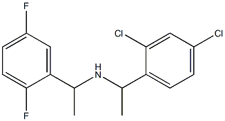 [1-(2,4-dichlorophenyl)ethyl][1-(2,5-difluorophenyl)ethyl]amine 结构式