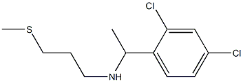 [1-(2,4-dichlorophenyl)ethyl][3-(methylsulfanyl)propyl]amine 结构式