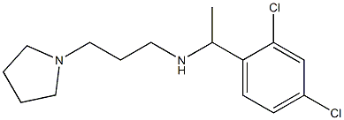 [1-(2,4-dichlorophenyl)ethyl][3-(pyrrolidin-1-yl)propyl]amine 结构式