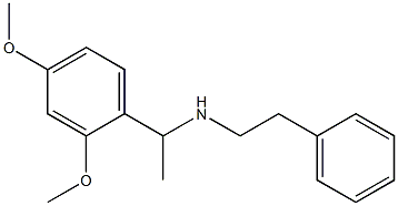 [1-(2,4-dimethoxyphenyl)ethyl](2-phenylethyl)amine 结构式