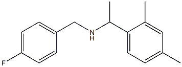 [1-(2,4-dimethylphenyl)ethyl][(4-fluorophenyl)methyl]amine 结构式