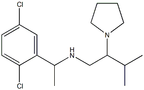 [1-(2,5-dichlorophenyl)ethyl][3-methyl-2-(pyrrolidin-1-yl)butyl]amine 结构式