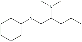 [1-(cyclohexylamino)-4-methylpentan-2-yl]dimethylamine 结构式