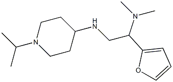 [1-(furan-2-yl)-2-{[1-(propan-2-yl)piperidin-4-yl]amino}ethyl]dimethylamine 结构式