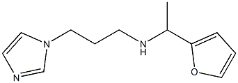 [1-(furan-2-yl)ethyl][3-(1H-imidazol-1-yl)propyl]amine 结构式