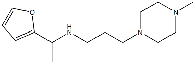 [1-(furan-2-yl)ethyl][3-(4-methylpiperazin-1-yl)propyl]amine 结构式