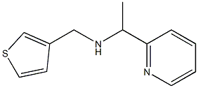 [1-(pyridin-2-yl)ethyl](thiophen-3-ylmethyl)amine 结构式