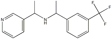 [1-(pyridin-3-yl)ethyl]({1-[3-(trifluoromethyl)phenyl]ethyl})amine 结构式