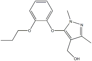 [1,3-dimethyl-5-(2-propoxyphenoxy)-1H-pyrazol-4-yl]methanol 结构式