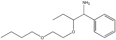 [1-amino-2-(2-butoxyethoxy)butyl]benzene 结构式