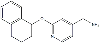 [2-(1,2,3,4-tetrahydronaphthalen-1-yloxy)pyridin-4-yl]methanamine 结构式
