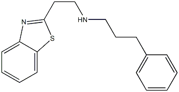 [2-(1,3-benzothiazol-2-yl)ethyl](3-phenylpropyl)amine 结构式