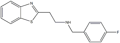 [2-(1,3-benzothiazol-2-yl)ethyl][(4-fluorophenyl)methyl]amine 结构式