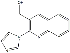 [2-(1H-imidazol-1-yl)quinolin-3-yl]methanol 结构式