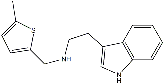 [2-(1H-indol-3-yl)ethyl][(5-methylthiophen-2-yl)methyl]amine 结构式