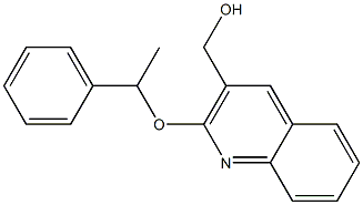 [2-(1-phenylethoxy)quinolin-3-yl]methanol 结构式