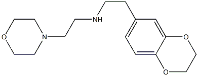 [2-(2,3-dihydro-1,4-benzodioxin-6-yl)ethyl][2-(morpholin-4-yl)ethyl]amine 结构式