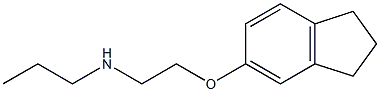 [2-(2,3-dihydro-1H-inden-5-yloxy)ethyl](propyl)amine 结构式