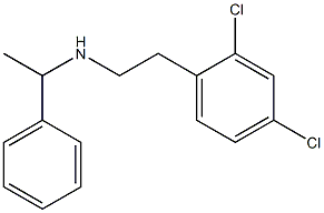 [2-(2,4-dichlorophenyl)ethyl](1-phenylethyl)amine 结构式