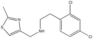 [2-(2,4-dichlorophenyl)ethyl][(2-methyl-1,3-thiazol-4-yl)methyl]amine 结构式