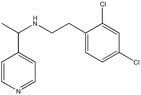 [2-(2,4-dichlorophenyl)ethyl][1-(pyridin-4-yl)ethyl]amine 结构式