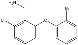 [2-(2-bromophenoxy)-6-chlorophenyl]methanamine 结构式