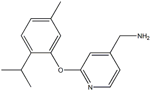 [2-(2-isopropyl-5-methylphenoxy)pyridin-4-yl]methylamine 结构式