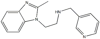 [2-(2-methyl-1H-1,3-benzodiazol-1-yl)ethyl](pyridin-3-ylmethyl)amine 结构式